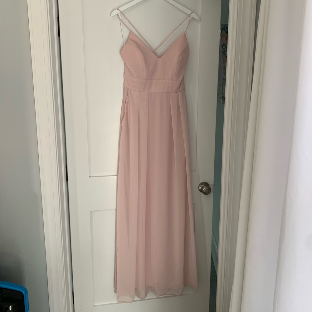 blush bridesmaid dress - After Six style 1514